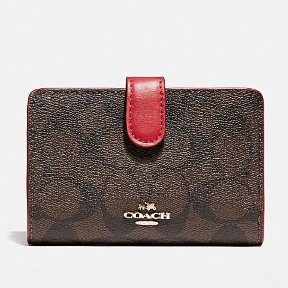 Coach wallet brown/red